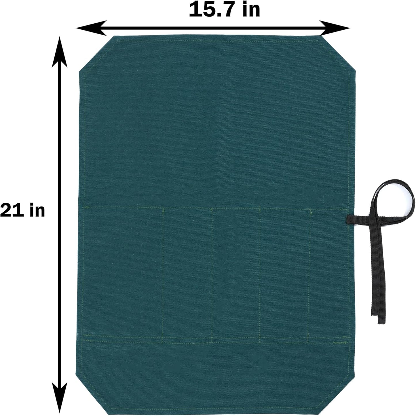 Knife Roll Bags, 16oz Waxed Canvas Knife Holder (4 Slots & Specialized Anti Cutting Fabric), Multi-Purpose Knife Pouch with Tie Rope, Khaki