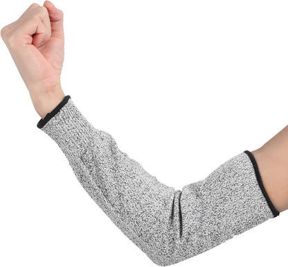 Horticultural Protective Equipment Arm Protection Sleeves HPPE Material 45cm Long for Kitchen Wood Carving Glass Handling Level 5 Nan