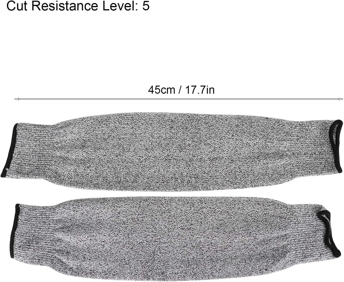 Horticultural Protective Equipment Arm Protection Sleeves HPPE Material 45cm Long for Kitchen Wood Carving Glass Handling Level 5 Nan
