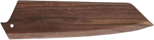 1-Pack Handmade Natural Black Walnut Wood Japanese Kiritsuke Chef Knife Sheath Magnetic Knives Case Holder Protector Wooden Cover (8IN)