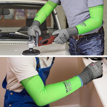Ultra-Thin ANSI A6 Cut Resistant Arm Sleeves, 21 Gauge Comfortable and Breathable Protective Sleeves, Arm Protectors for Thin Skin and Bruising, Work, Gardening, Farming, Outdoors, M
