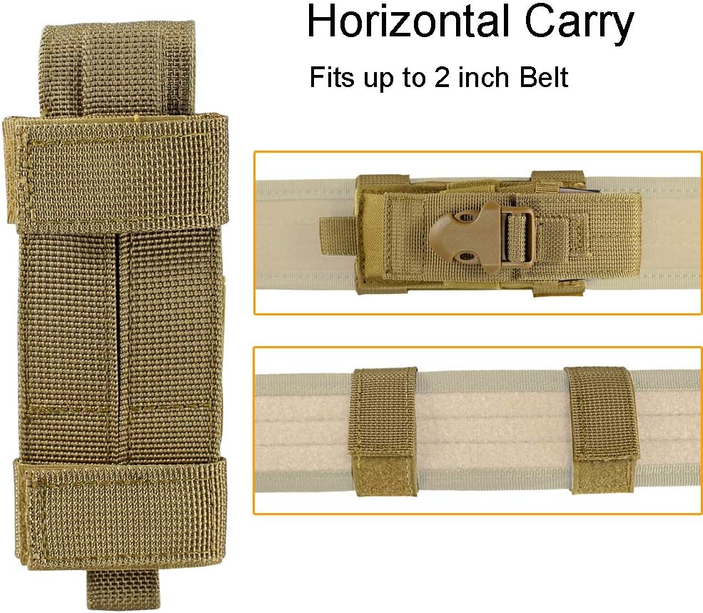 Tactical Single Sheath Holster Utility Tool Holder Case Horizontal Vertical Pistol Mag Pouch