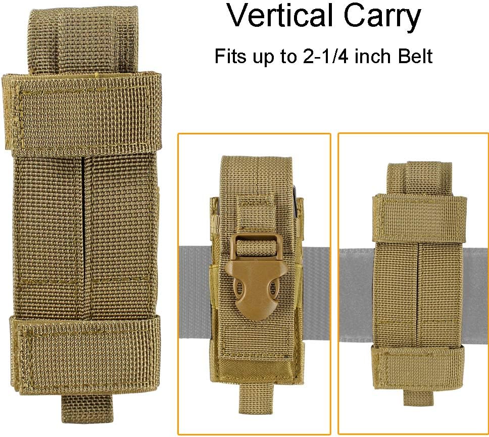 Tactical Single Sheath Holster Utility Tool Holder Case Horizontal Vertical Pistol Mag Pouch