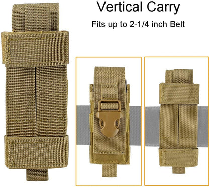 Tactical Single Sheath Holster Utility Tool Holder Case Horizontal Vertical Pistol Mag Pouch