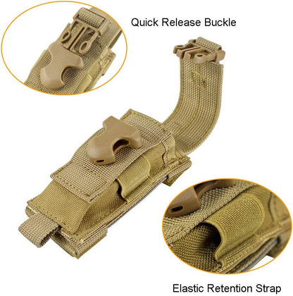 Tactical Single Sheath Holster Utility Tool Holder Case Horizontal Vertical Pistol Mag Pouch