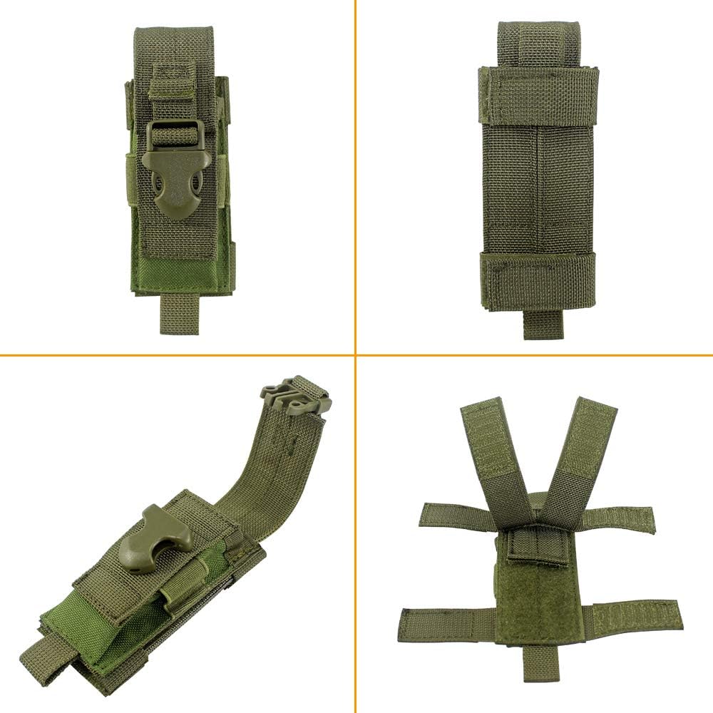 Tactical Single Sheath Holster Utility Tool Holder Case Horizontal Vertical Pistol Mag Pouch