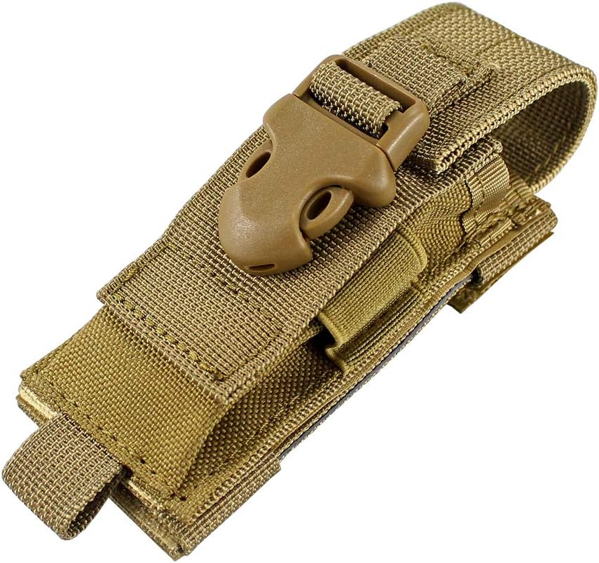 Tactical Single Sheath Holster Utility Tool Holder Case Horizontal Vertical Pistol Mag Pouch