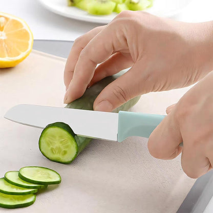 10-Set Super Value Paring Knife Set - 10 Ultra-Sharp German Steel Fruit & Vegetable Knives with 10 Sheaths, PP Plastic Ergonomic Handle, Dishwasher Safe, Multi-Color Small Kitchen Peeling Knives.