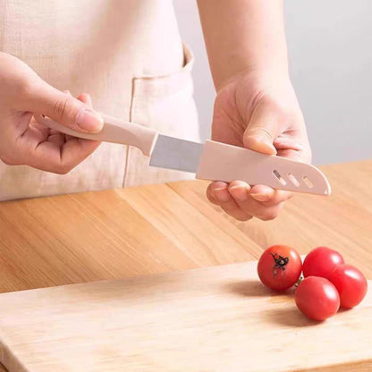 10-Set Super Value Paring Knife Set - 10 Ultra-Sharp German Steel Fruit & Vegetable Knives with 10 Sheaths, PP Plastic Ergonomic Handle, Dishwasher Safe, Multi-Color Small Kitchen Peeling Knives.