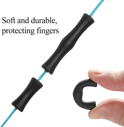 6 Sets Bowstring Finger Guards Archery Bowstring Finger Protector for Hunting