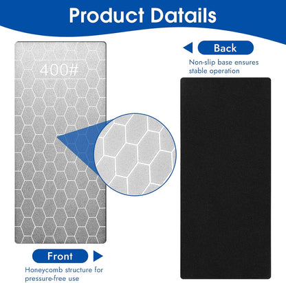 5 PCS Diamond Sharpening Stone, Diamond Sharpening Plate | Diamond Ston, Knife Sharpener Stone，sharpening Plate Honing Stones Knives 400/600/800/1000/1200 Grit
