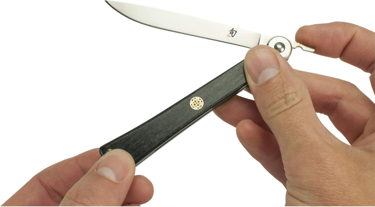 Higo-No Kami Personal Steak Knife | 3.5" Handcrafted Japanese Knife, VG10 Stainless Steel Blade, Pakkawood Handle
