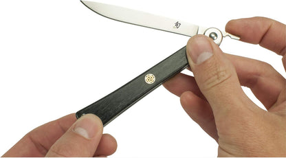 Higo-No Kami Personal Steak Knife | 3.5" Handcrafted Japanese Knife, VG10 Stainless Steel Blade, Pakkawood Handle