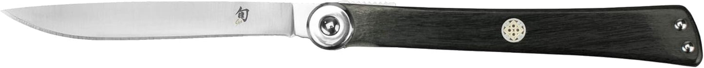 Higo-No Kami Personal Steak Knife | 3.5" Handcrafted Japanese Knife, VG10 Stainless Steel Blade, Pakkawood Handle