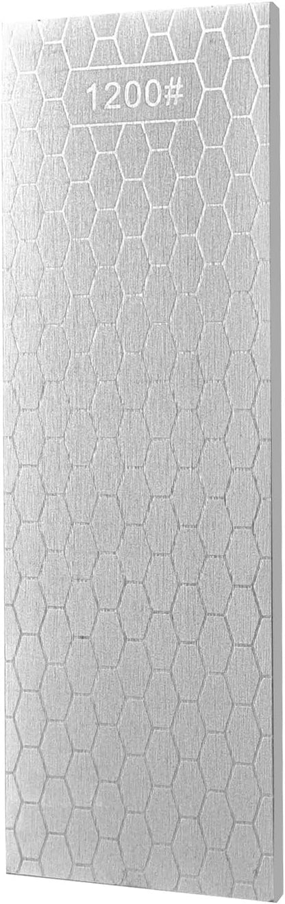 Diamond Sharpening Stone 2 Side Grit 200/600, 300/1000, 400/1000, 400/1200, Diamond Plate Honing Stone Hone Sharpener (400#/1200#)