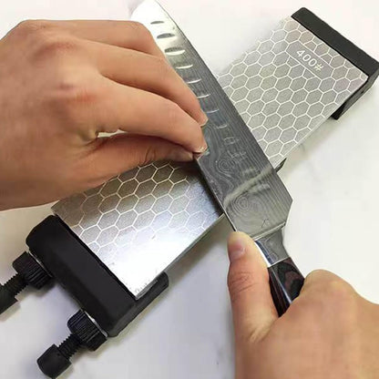 Diamond Sharpening Stone 2 Side Grit 200/600, 300/1000, 400/1000, 400/1200, Diamond Plate Honing Stone Hone Sharpener (400#/1200#)