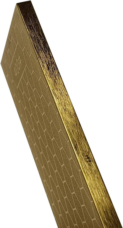 Diamond Sharpening Stone 2 Side Grit 200/600, 300/1000, 400/1000, 400/1200, Diamond Plate Honing Stone Hone Sharpener (400#/1200#)