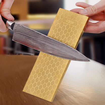 Diamond Sharpening Stone 2 Side Grit 200/600, 300/1000, 400/1000, 400/1200, Diamond Plate Honing Stone Hone Sharpener (400#/1200#)