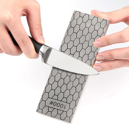Diamond Sharpening Stone 2 Side Grit 200/600, 300/1000, 400/1000, 400/1200, Diamond Plate Honing Stone Hone Sharpener (400#/1200#)