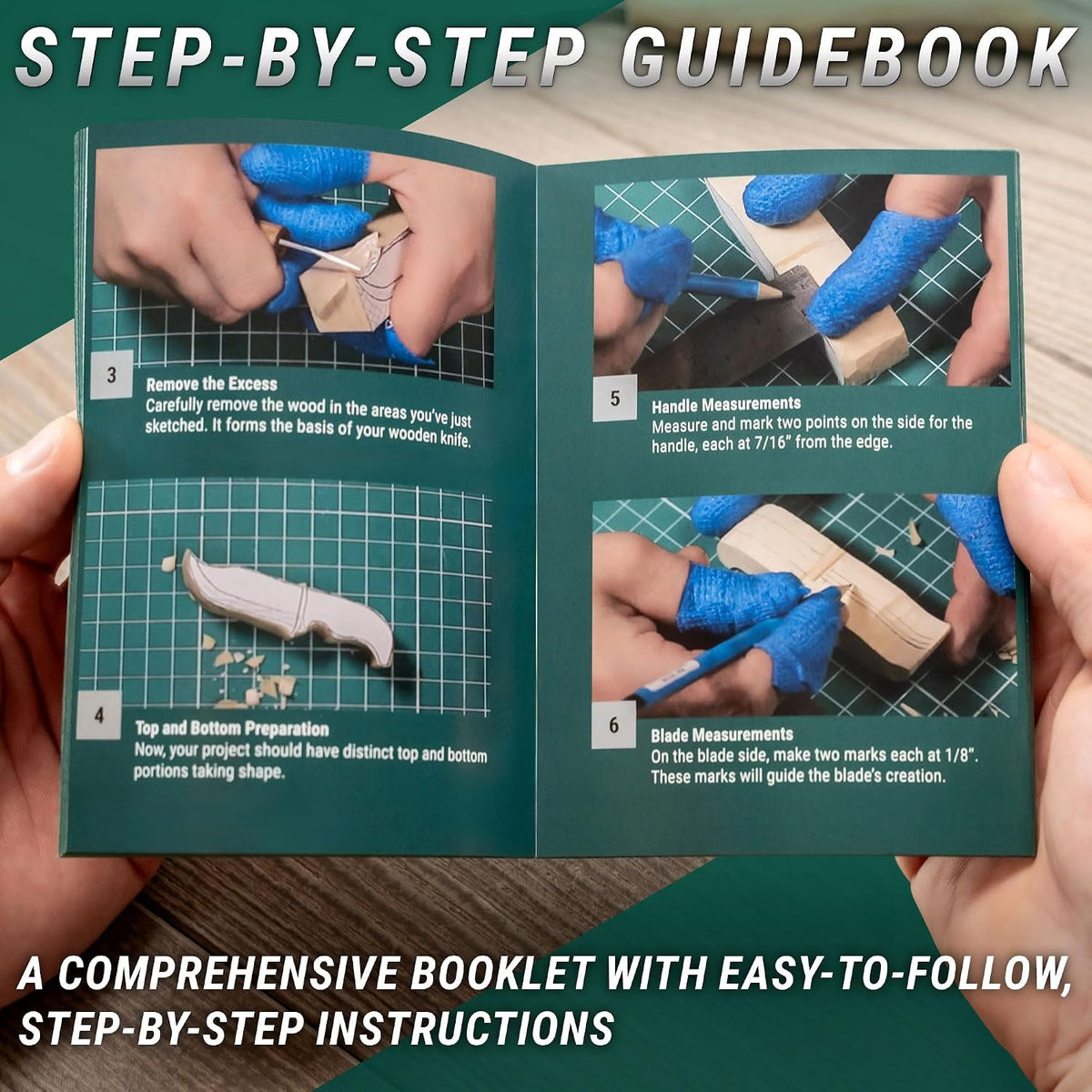 Wood Carving Kit for Beginners S16 – Whittling Knives Sloyd, Chip Wood Carving Knife, Basswood Blocks for Carvers - Whittling Tools Set