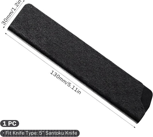 Knife Edge Guard, ABS Knife Cover Sleeves for 5'' Paring Fruit Knives Universal Knives Guard Blade Protector Kitchen Chef Sheaths Covers or Sleeves Blade Protectors for Home Kitchen, Black