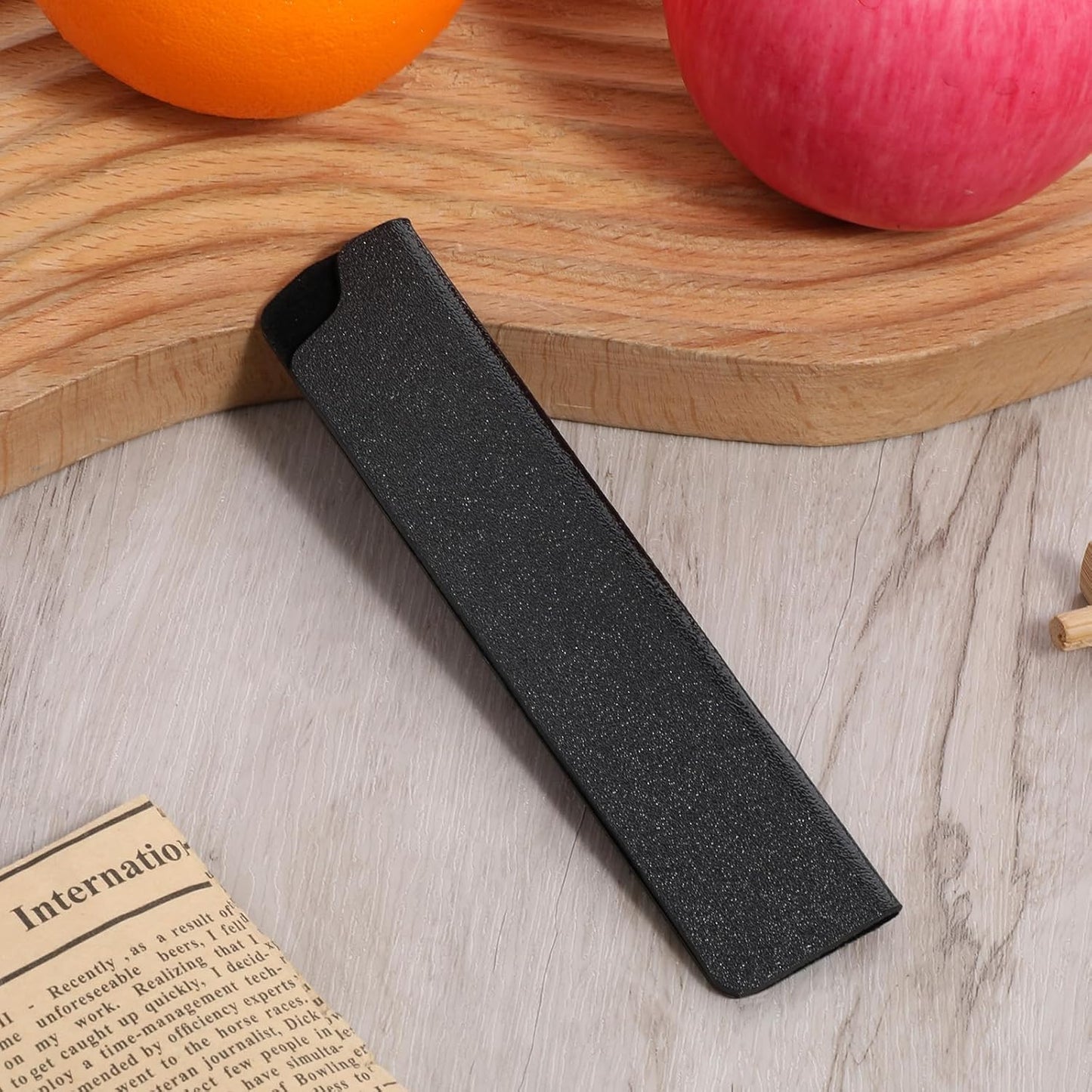 Knife Edge Guard, ABS Knife Cover Sleeves for 5'' Paring Fruit Knives Universal Knives Guard Blade Protector Kitchen Chef Sheaths Covers or Sleeves Blade Protectors for Home Kitchen, Black