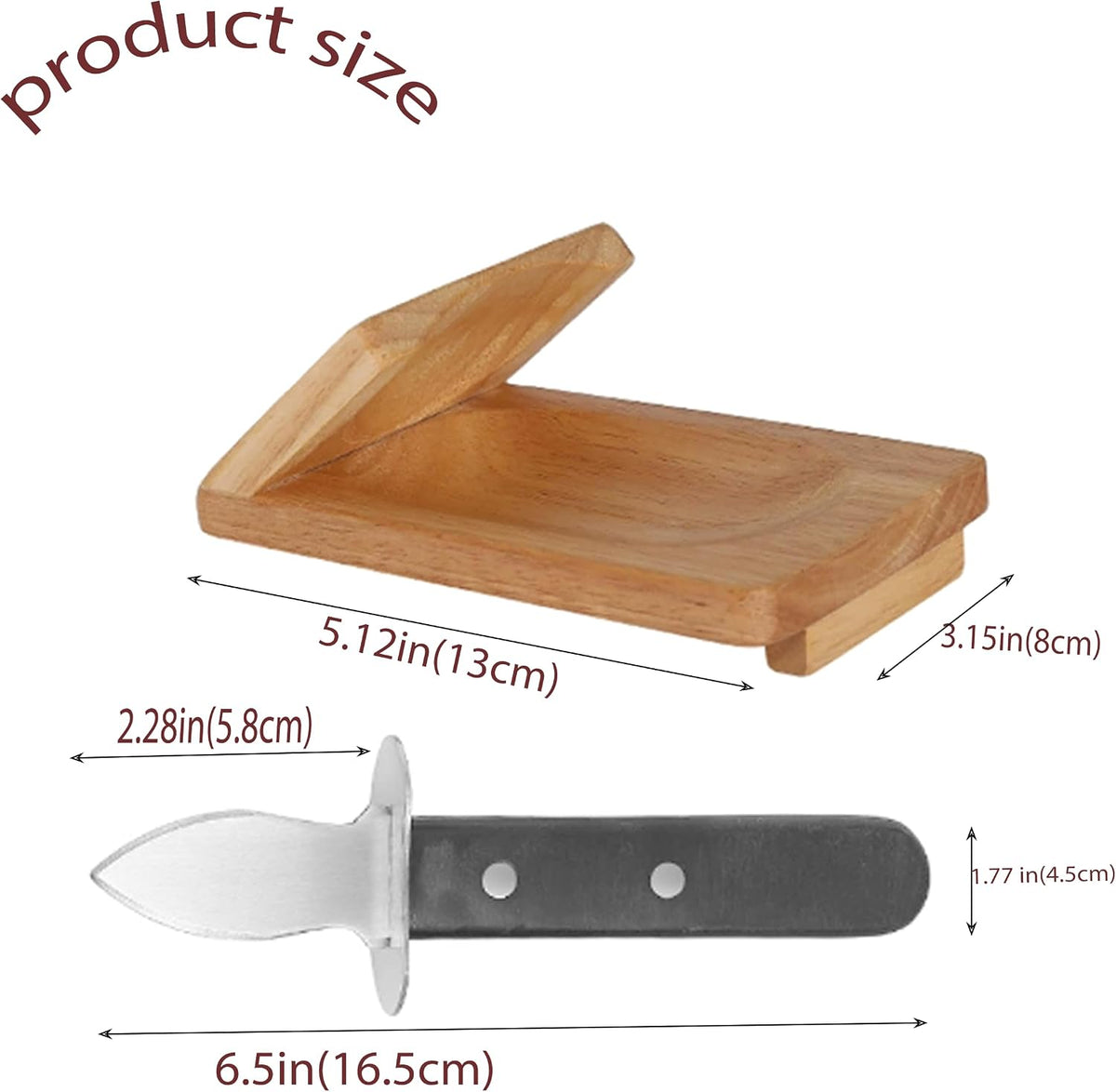 Oyster Shucking Kit Stainless Steel Seafood Tool