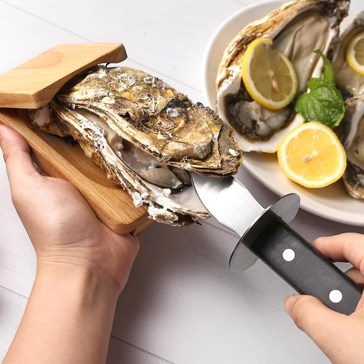 Oyster Shucking Kit Stainless Steel Seafood Tool