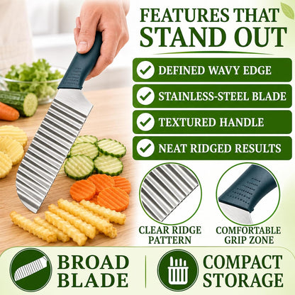 Suuker Crinkle Cut, Stainless Steel Wave Cutter