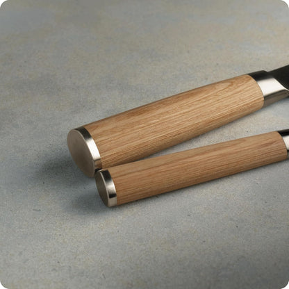 Classic Blonde 2 Piece Starter Set, Includes 8" Chef and 3.5” Paring Knives, Handcrafted Japanese Knife Set, VG-MAX Core with Damascus Stainless Steel Cladding, Pakkawood Handle