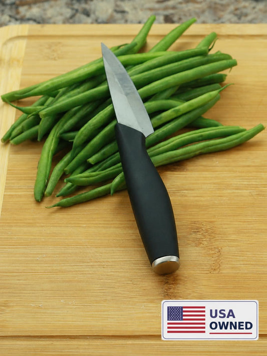 Ceramic Advanced Revolution 3 Inch Paring Knife with Sheath | Charcuterie Board Accessories, Black Mirror Finish Razor Sharp Blade , Never Needs Sharpening;