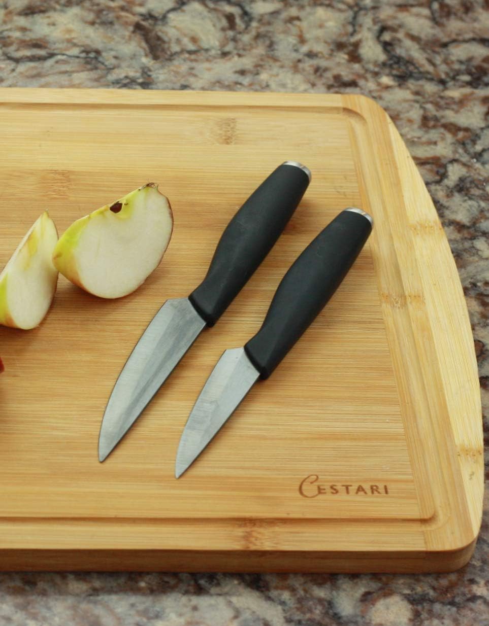 Ceramic Advanced Revolution 3 Inch Paring Knife with Sheath | Charcuterie Board Accessories, Black Mirror Finish Razor Sharp Blade , Never Needs Sharpening;