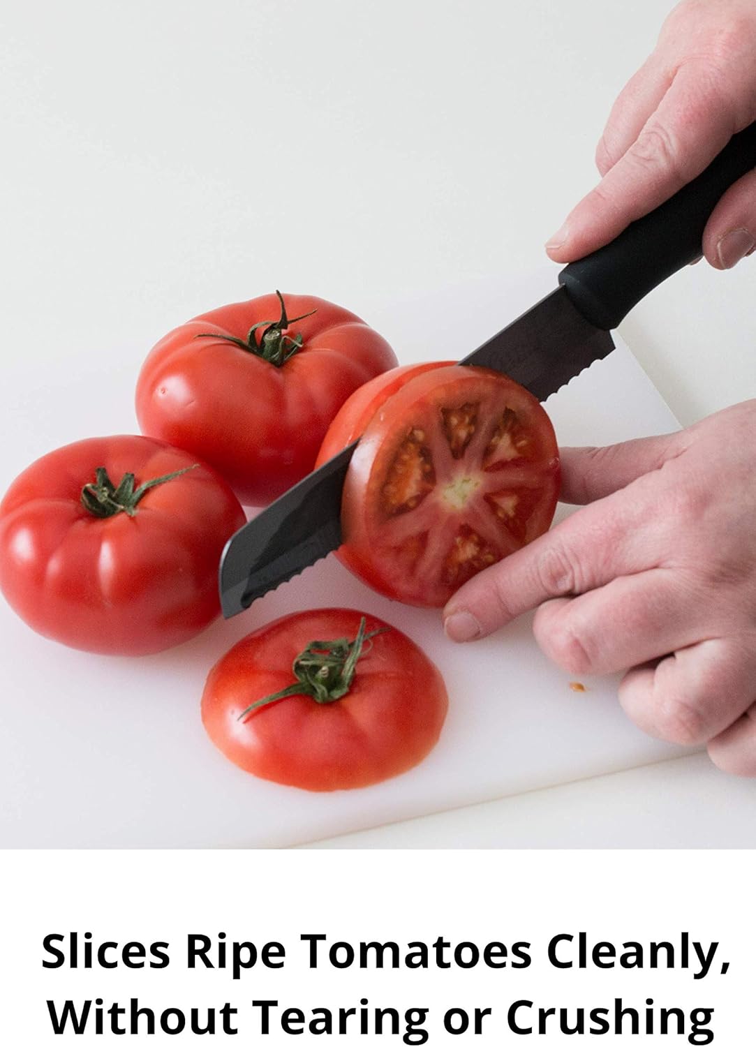 Ceramic Advanced Revolution 3 Inch Paring Knife with Sheath | Charcuterie Board Accessories, Black Mirror Finish Razor Sharp Blade , Never Needs Sharpening;