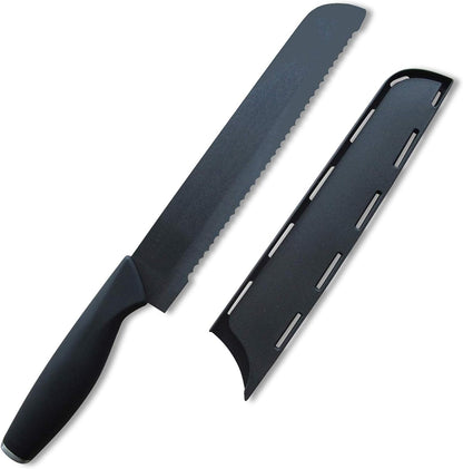 Ceramic Advanced Revolution 3 Inch Paring Knife with Sheath | Charcuterie Board Accessories, Black Mirror Finish Razor Sharp Blade , Never Needs Sharpening;