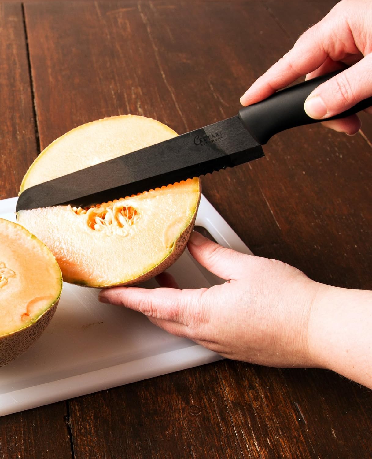 Ceramic Advanced Revolution 3 Inch Paring Knife with Sheath | Charcuterie Board Accessories, Black Mirror Finish Razor Sharp Blade , Never Needs Sharpening;