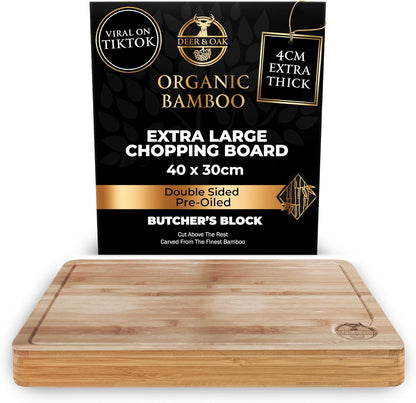 Pre-Oiled, Non Toxic 3-Piece Carbonized Bamboo Cutting Board Set, Eco-Friendly Wooden Chopping Boards for Kitchen with Hanging Hole, 500°F Carbonized Technology Charcuterie Serving Boards