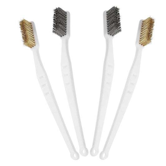 4pcs Rust Removal Brush Durable Steel Wire Brushes for Rust Cleaning Polishing Scrubbing Versatile Tools for Home Industrial Automotive Use