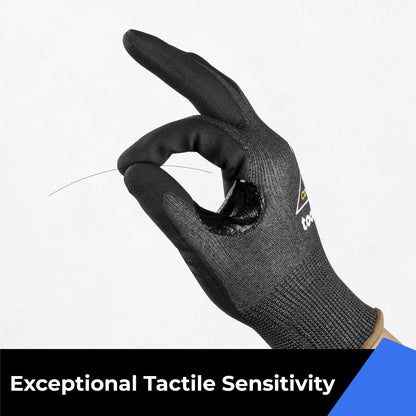 Metal Q Cut Resistant Set, Cut Resistant Sleeves for Thin Skin, Gardening, Pet Grooming & ANSI A4 Cut Resistant Work Gloves with Grip and Ultra Thin, Size Medium