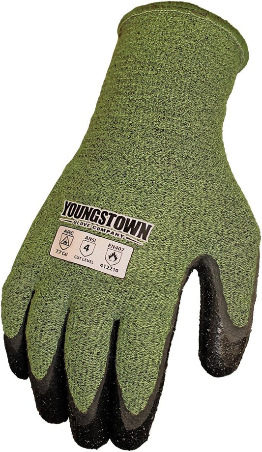unisex adult cut resistant safety gloves, Multicolored, Large US,Green