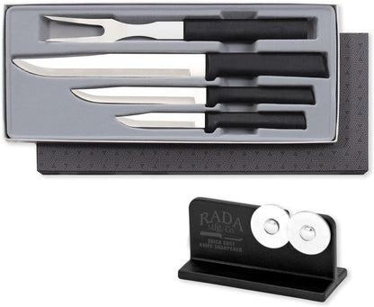 Prepare Then Carve Gift Set (S3C) & Sharpener, Silver