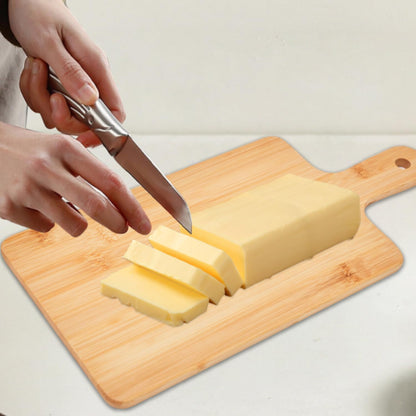 12 Pcs Bamboo Cutting Board Bulk 11x5 Inch Charcuterie Boards with Handle Wood Engraving Serving Board Kitchen Chopping Boards Crafts for Pizza, Bread, Cheese, Charcuterie, Fruit, Vegetables