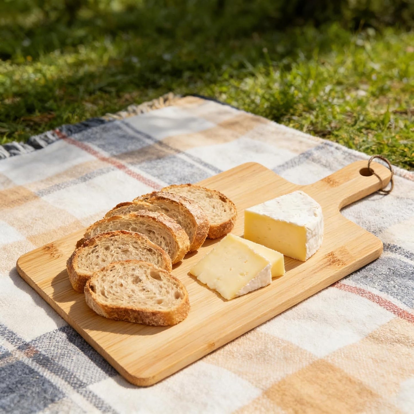 12 Pcs Bamboo Cutting Board Bulk 11x5 Inch Charcuterie Boards with Handle Wood Engraving Serving Board Kitchen Chopping Boards Crafts for Pizza, Bread, Cheese, Charcuterie, Fruit, Vegetables
