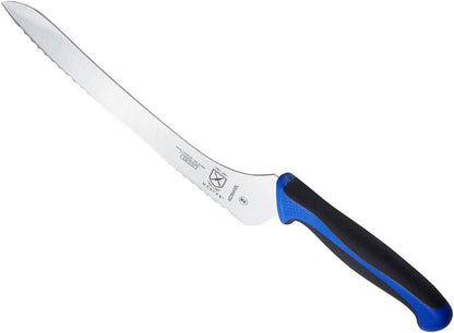 Millennia Color Handle Cutlery 9" Offset Bread Knife (Wavy Edge) White - Colors B