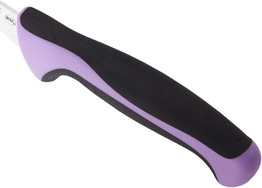 Millennia Color Handle Cutlery 9" Offset Bread Knife (Wavy Edge) White - Colors B
