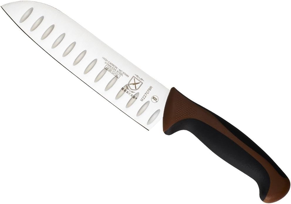 Millennia Color Handle Cutlery 9" Offset Bread Knife (Wavy Edge) White - Colors B