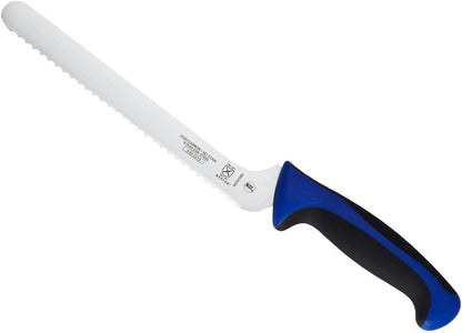 Millennia Color Handle Cutlery 9" Offset Bread Knife (Wavy Edge) White - Colors B