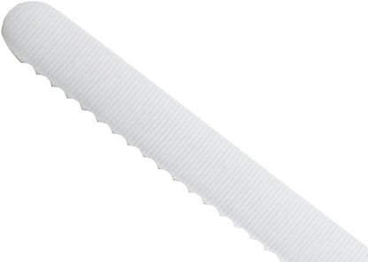 Millennia Color Handle Cutlery 9" Offset Bread Knife (Wavy Edge) White - Colors B