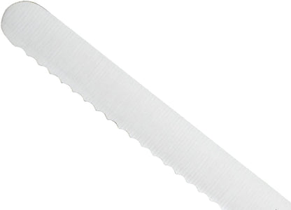 Millennia Color Handle Cutlery 9" Offset Bread Knife (Wavy Edge) White - Colors B