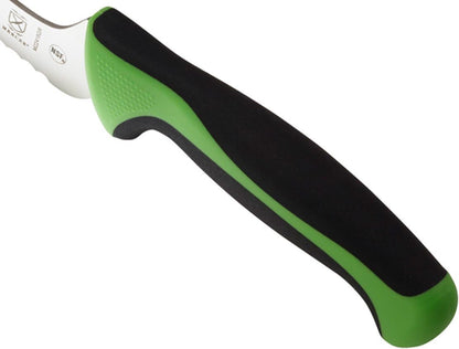 Millennia Color Handle Cutlery 9" Offset Bread Knife (Wavy Edge) White - Colors B