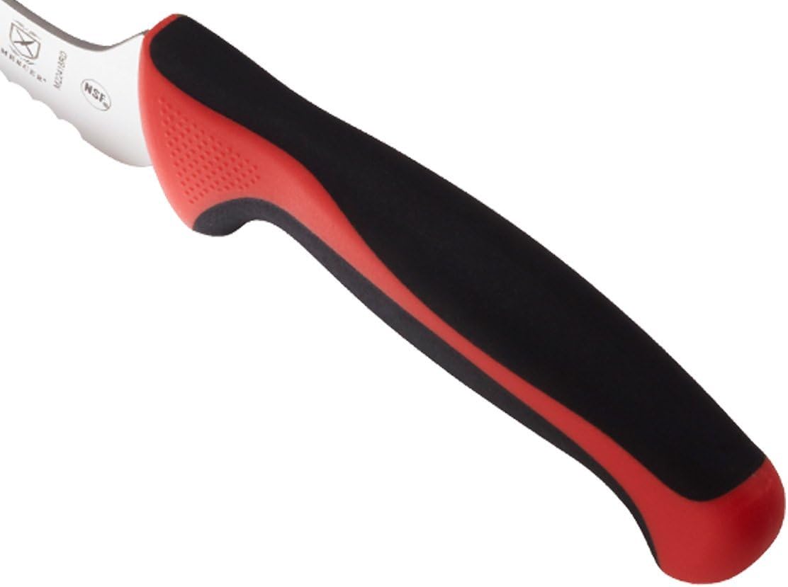 Millennia Color Handle Cutlery 9" Offset Bread Knife (Wavy Edge) White - Colors B